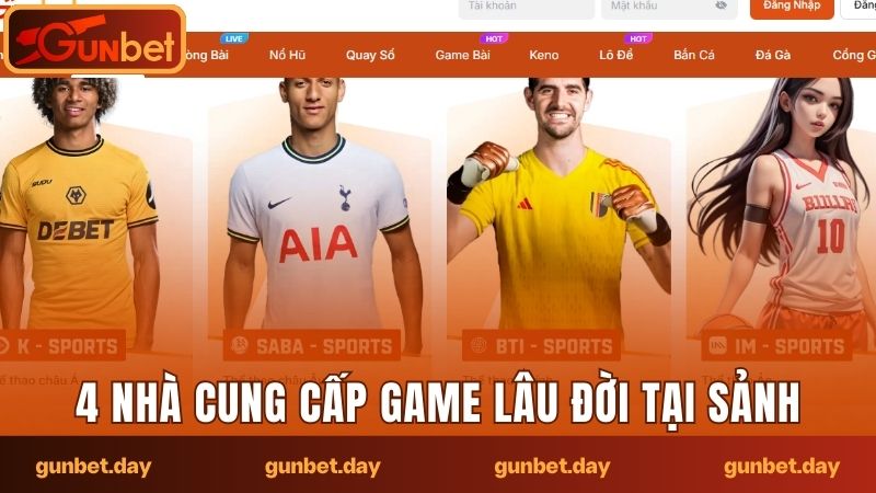 4 nhà cung cấp game lâu đời, uy tín tại sảnh