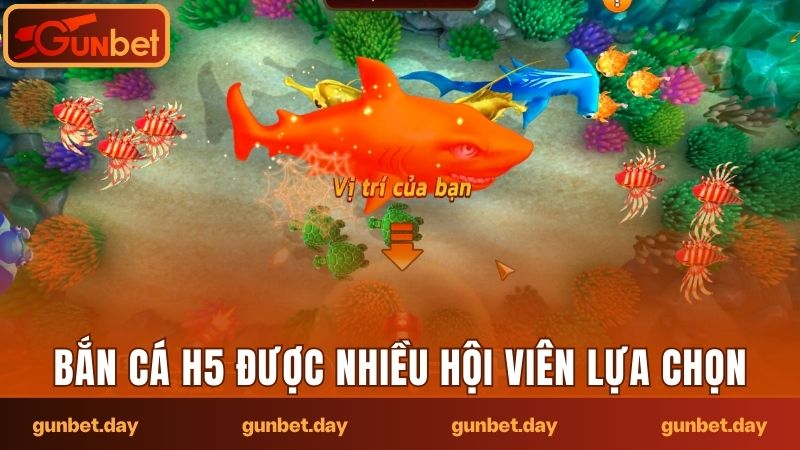 Bắn cá H5 được nhiều khách hàng lựa chọn