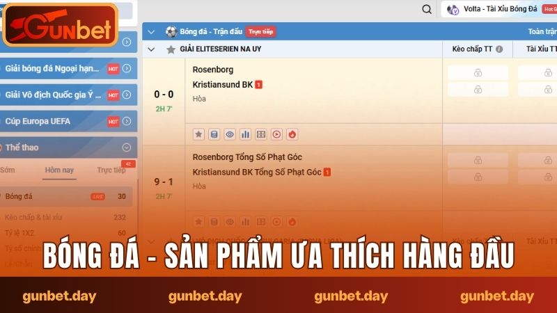 Bóng đá luôn là sản phẩm được yêu thích hàng đầu