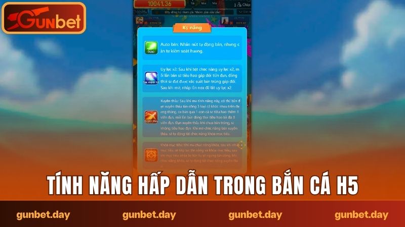 Danh sách tính năng hỗ trợ hấp dẫn
