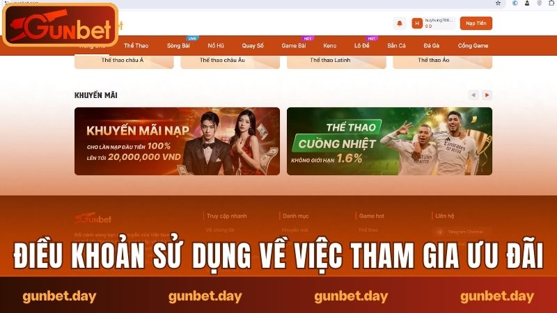 Điều khoản về việc tham gia ưu đãi, khuyến mãi