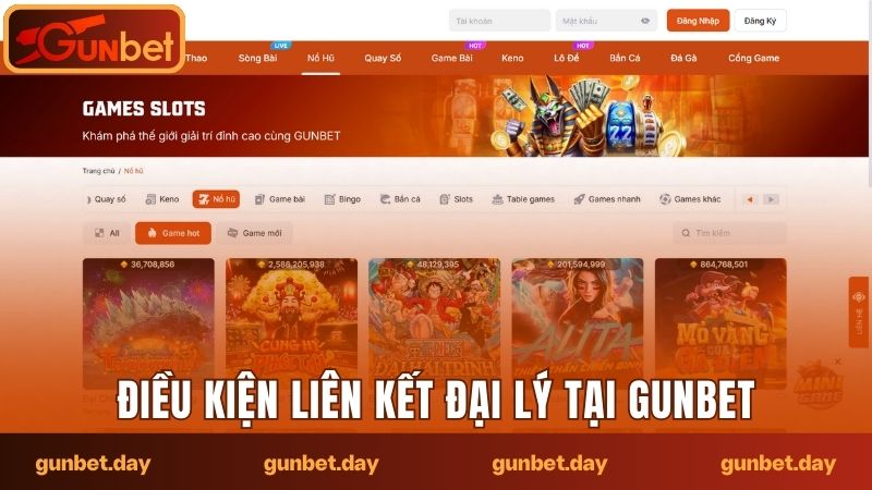 Điều kiện bạn cần có khi liên kết đại lý tại Gunbet