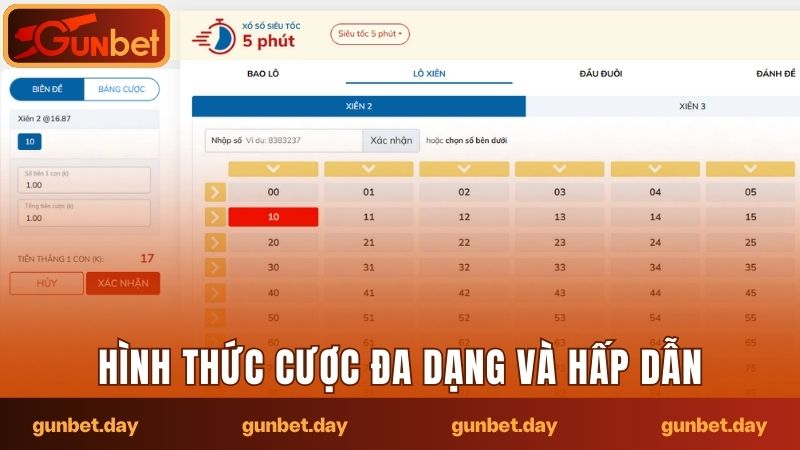 Hình thức cược cực kỳ đơn giản và hấp dẫn