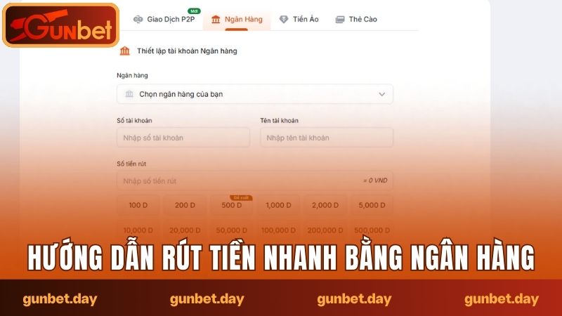 Hướng dẫn rút tiền nhanh chóng bằng ngân hàng
