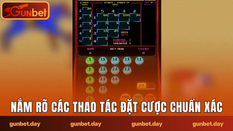Nắm rõ các thao tác đặt cược chuẩn xác
